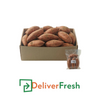 Box of gold sweet potatoes with a smaller bag of sweet potatoes in front, branded with DeliverFresh.