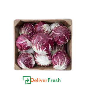 Box of radicchio with 'Deliver Fresh' 