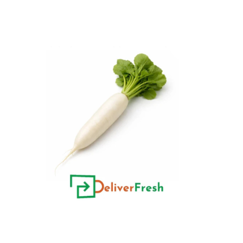 White radish with green leaves 'Deliver Fresh'