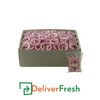 Box of sliced red onions with 'Deliver Fresh' 