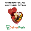 White Heart Shaped Anniversary Gift Box