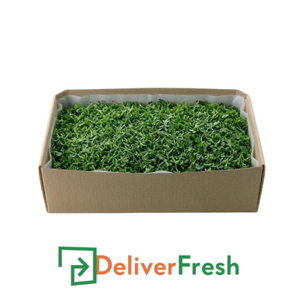 Box of shredded curly parsley with 'Deliver Fresh' 