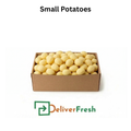 Box of small potatoes with 'Deliver Fresh' 