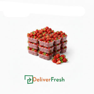 Tray of strawberries with DeliverFresh