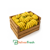 Wooden crate filled with sugar bananas DeliverFresh