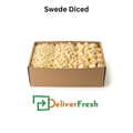 Box of diced swede with 'DeliverFresh' 