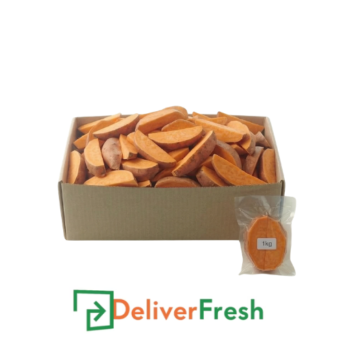 Sweet Potato Wedges Hand Cut & Skin On