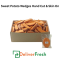 Sweet Potato Wedges Hand Cut & Skin On