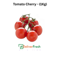 Bunch of cherry tomatoes with 'Deliver Fresh' 
