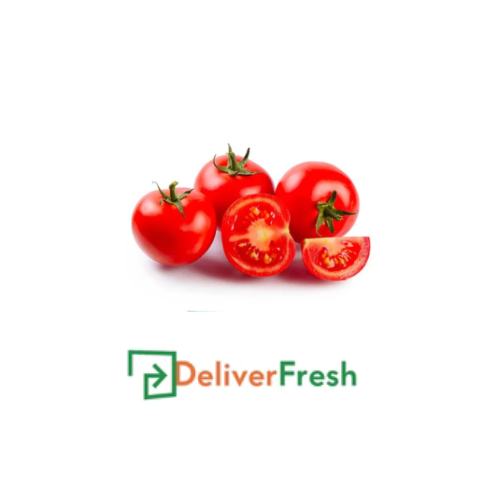 Tomatoes with a 'Deliver Fresh' 