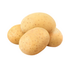 Fresh washed potato single piece on a pure white background by DeliverFresh
