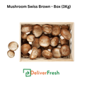 Mushroom Swiss Brown - Box (3Kg)