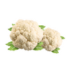 Fresh whole cauliflower with green leaves 1 kg