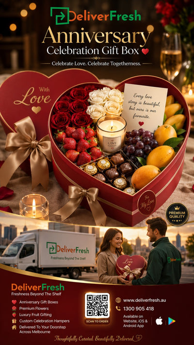 White Heart Shaped Anniversary Gift Box