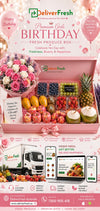 Premium Girls Birthday Fresh Produce Box