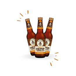 12 x Organic Hemp + Kombucha Ginger Tonic Organic 330ml - Box