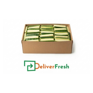 Box of zucchini batons with DeliverFresh 