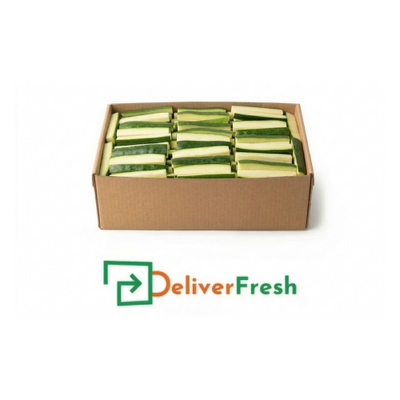 Box of zucchini batons with DeliverFresh 
