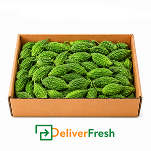 Box of baby bitter gourds with DeliverFresh
