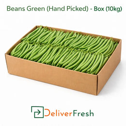 Beans Green (Hand Picked) – 10kg Box | Fresh Wholesale Vegetables by DeliverFresh