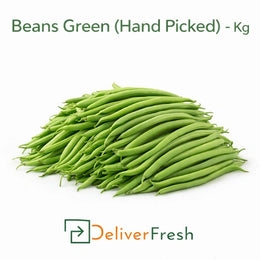 Fresh hand picked green beans sold per kg by DeliverFresh