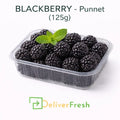 Fresh blackberry punnet 125g packed for delivery by DeliverFresh