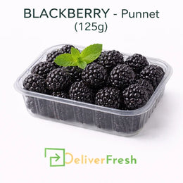 Fresh blackberry punnet 125g packed for delivery by DeliverFresh