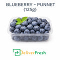 Fresh blueberries in 125g punnet supplied by DeliverFresh fruit and vegetable wholesalers in Melbourne
