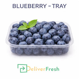 Fresh blueberry tray wholesale packed for businesses by DeliverFresh fruit and vegetable wholesalers in Melbourne
