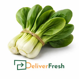 Fresh Bok Choy Chinese bunch with green leaves on white background – DeliverFresh wholesale vegetables