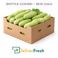 Fresh bottle gourd box 12kg supplied by DeliverFresh – premium quality lauki for wholesale and business delivery