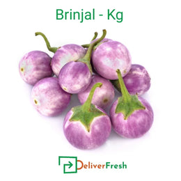 Fresh brinjal per kg from DeliverFresh, premium quality eggplant for everyday cooking, retail and wholesale vegetable supply