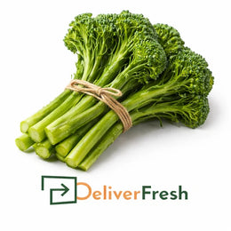 Fresh broccolini bunch with crisp green stems, professionally packed and supplied by DeliverFresh