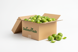 Brussels Sprouts - With DeliverFresh name on box, White Background 500 X 500 size