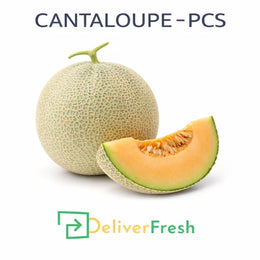 Fresh cantaloupe melon piece