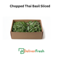 Box of chopped Thai Basil Sliced with DeliverFresh 