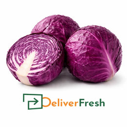 Wholesale red purple cabbage box 10kg fresh produce supplied by DeliverFresh