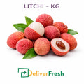 “Fresh litchi fruit per kg with leaves, premium quality supplied by DeliverFresh fruit and vegetable wholesalers”