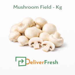 Fresh field mushrooms per kg whole and sliced by DeliverFresh