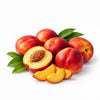 Premium fresh nectarine fruits per kg displayed with cut nectarine highlighting freshness