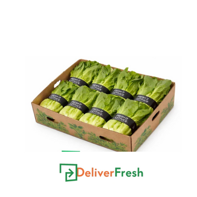 Box of lettuce with 'Deliver Fresh' 