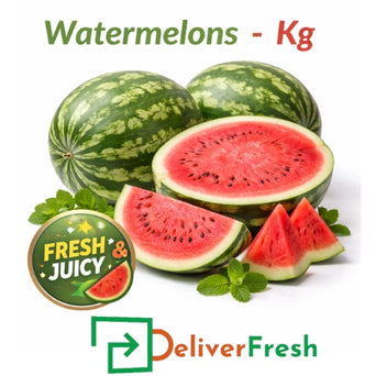Watermelons per kg with DeliverFresh branding, suitable for retail, cafés, catering, and home use