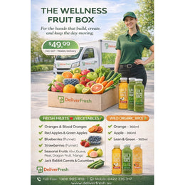 Wellness Fruit Box – Weekly Fresh Fruit & Organic Juice