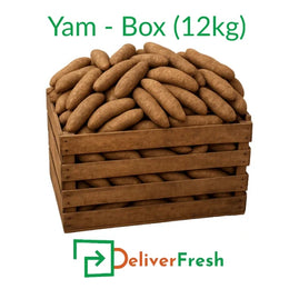 Premium whole yam box 12kg for restaurants and catering
