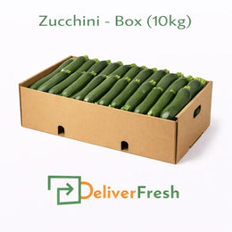 Fresh zucchini packed in 10kg box by DeliverFresh