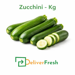 Fresh green zucchini premium quality by DeliverFresh